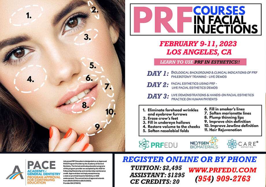 PRF Facial Esthetics Course